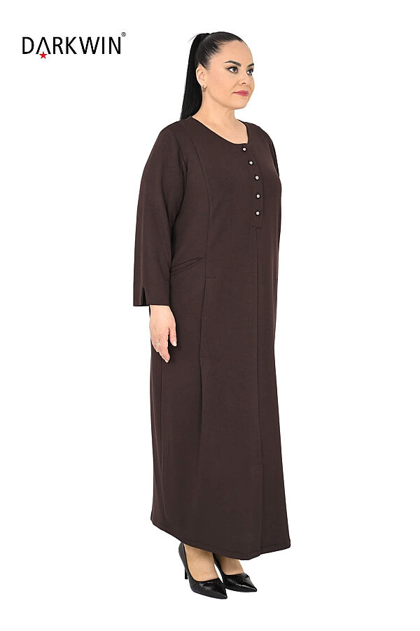 B4232 DARKWIN ELBİSE KAHVE - 2