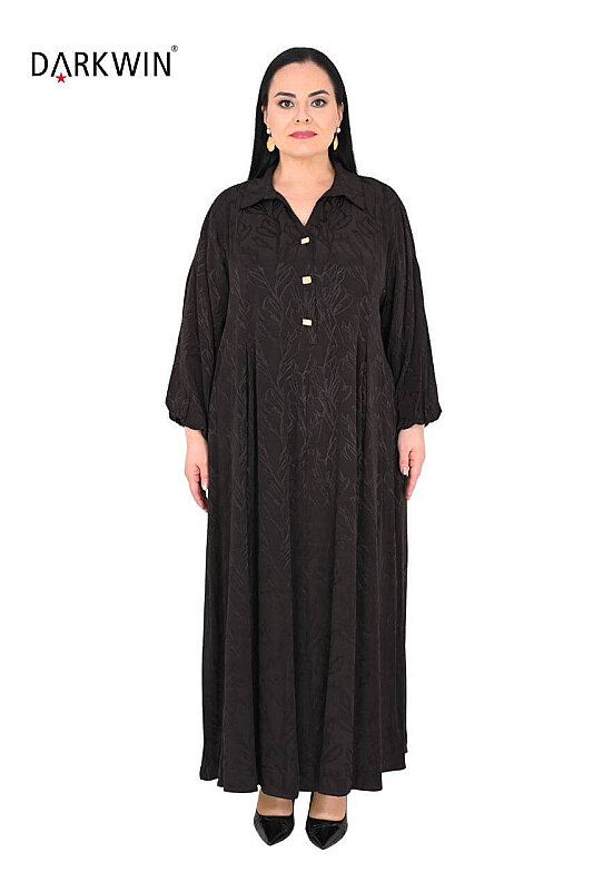 B4235 DARKWIN ELBİSE KAHVE - DARKWIN