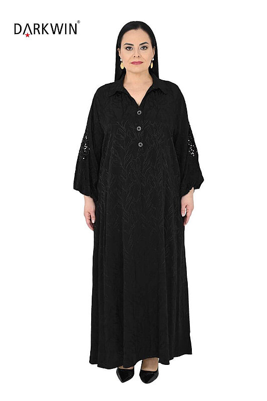 B4237 DARKWIN ELBİSE SIYAH - Darkwin