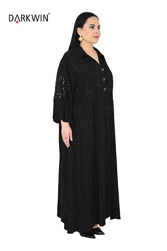 B4237 DARKWIN ELBİSE SIYAH - Darkwin (1)