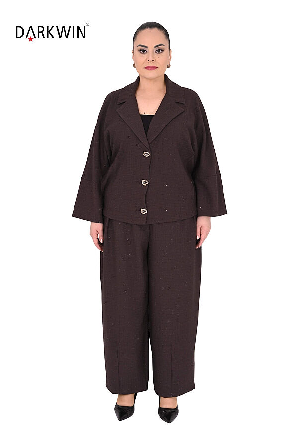 B4243 DARKWIN CEKET-PANTOLON KAHVE - 1