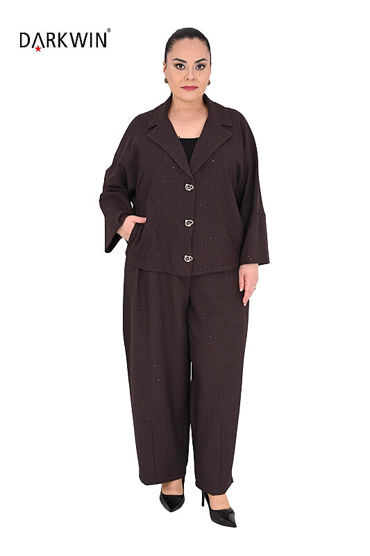 B4243 DARKWIN CEKET-PANTOLON KAHVE - Darkwin (1)