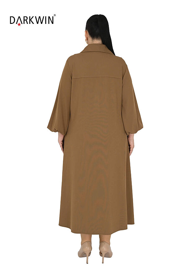 B4247 DARKWIN ELBİSE CAMEL - 3