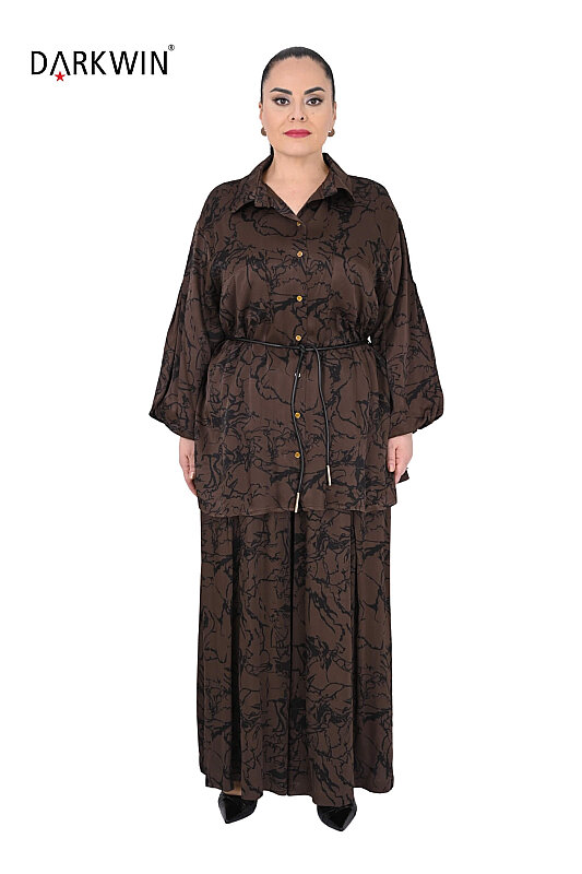 B4255 DARKWIN BLUZ-PANTOLON DESENLI - Darkwin