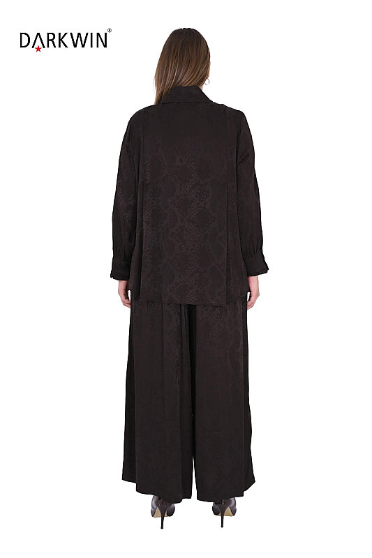 B4266 DARKWIN BLUZ-PANTOLON KAHVE - 3