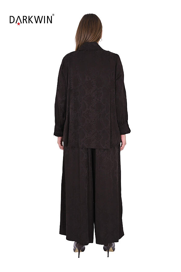 B4266 DARKWIN BLUZ-PANTOLON KAHVE - 3