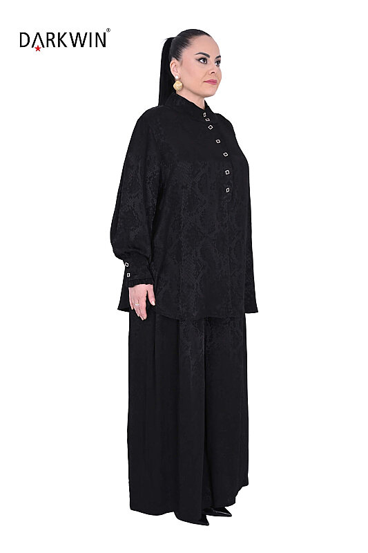 B4266 DARKWIN BLUZ-PANTOLON SIYAH - 2