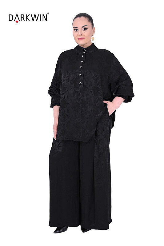 B4266 DARKWIN BLUZ-PANTOLON SIYAH - 4