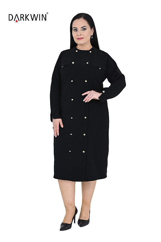 B4267 DARKWIN ELBİSE SIYAH - 4