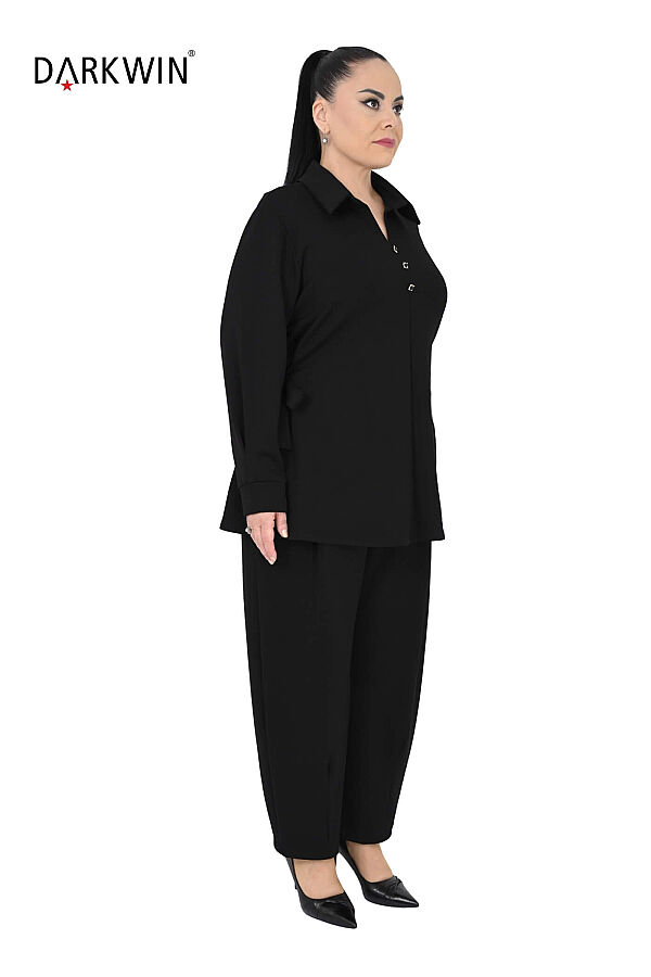 B4275 DARKWIN BLUZ-PANTOLON SIYAH - 2