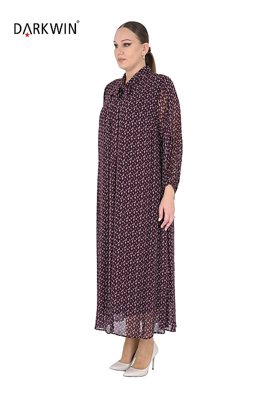 B4279-E DARKWIN ELBİSE BORDO - Darkwin (1)
