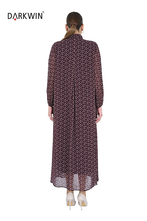 B4279-E DARKWIN ELBİSE BORDO - 3