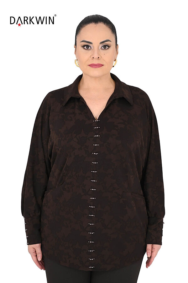 B4285 DARKWIN BLUZ KAHVE - 1