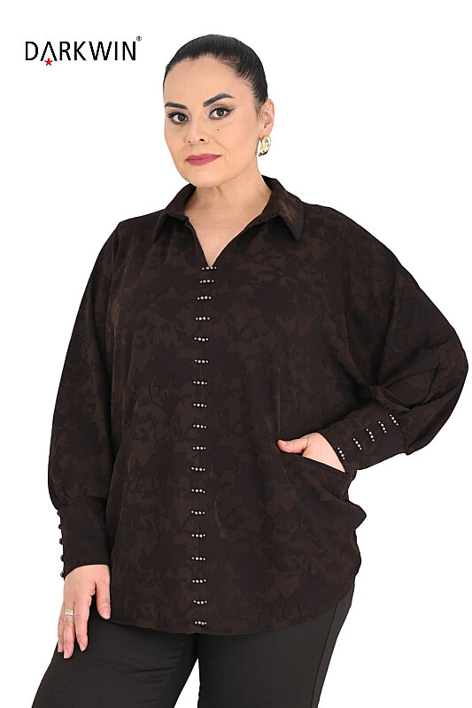 B4285 DARKWIN BLUZ KAHVE - 4