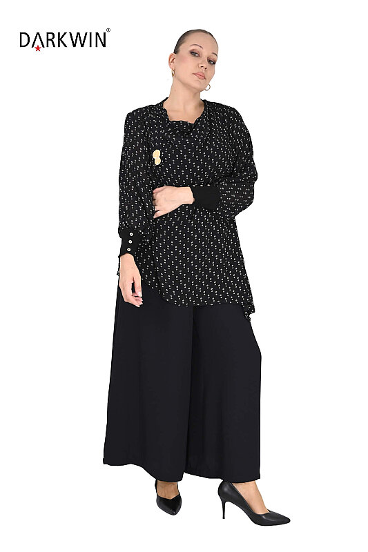 B4288 DARKWIN BLUZ-PANTOLON SIYAH - 4