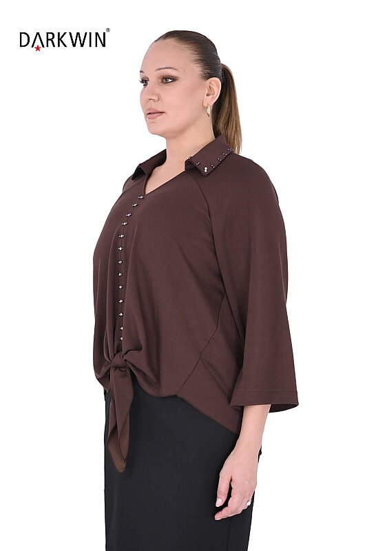 B4298 DARKWIN BLUZ KAHVE - DARKWIN (1)