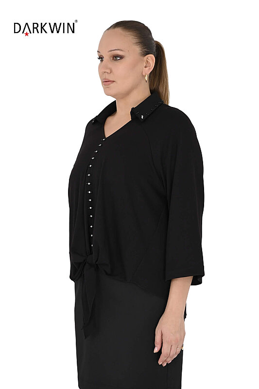 B4298 DARKWIN BLUZ SIYAH - DARKWIN (1)