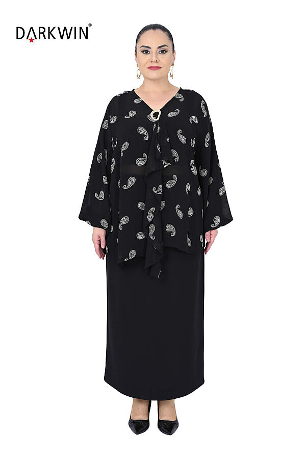 B4303 DARKWIN BLUZ-ETEK DESENLI - 1