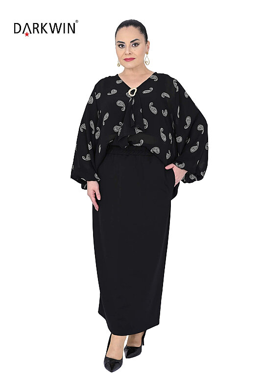 B4303 DARKWIN BLUZ-ETEK DESENLI - 4