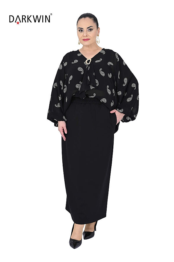 B4303 DARKWIN BLUZ-ETEK DESENLI - 4