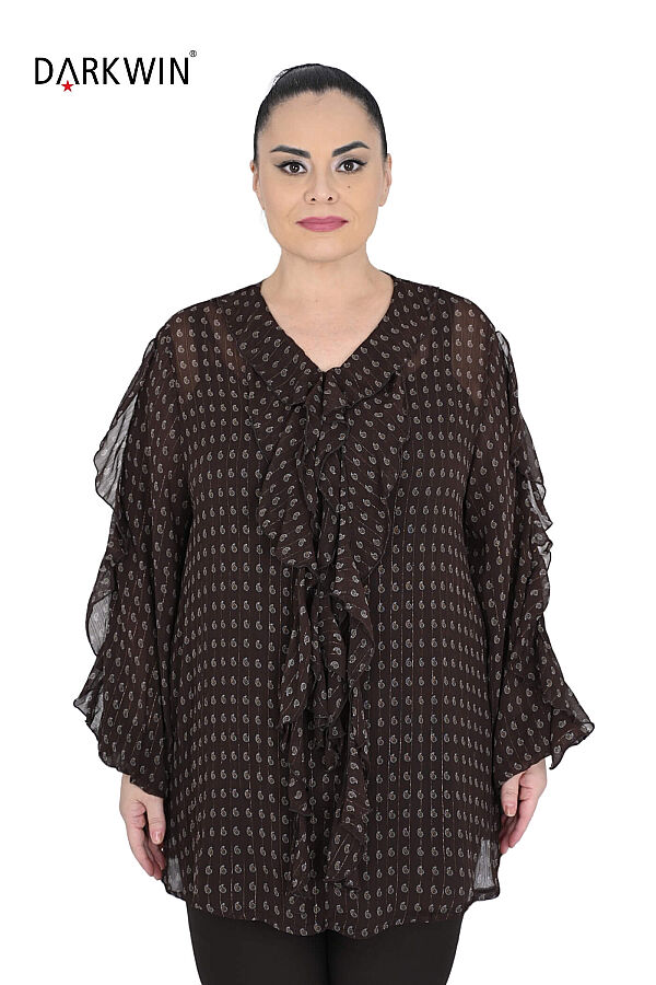B4334 DARKWIN BLUZ KAHVE - 1