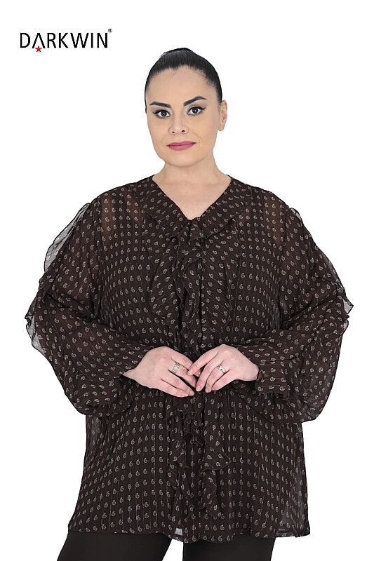 B4334 DARKWIN BLUZ KAHVE - 7