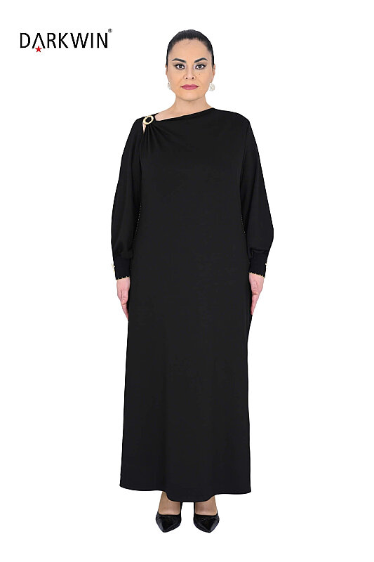 B4363 DARKWIN ELBİSE SIYAH - Darkwin