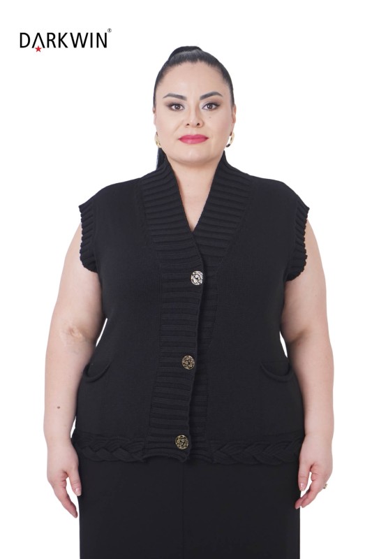 Darkwin - B5750 DARKWIN YELEK SIYAH