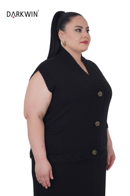 Darkwin - B5750 DARKWIN YELEK SIYAH (1)