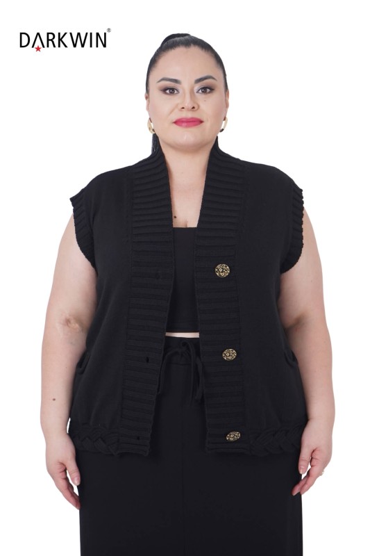 B5750 DARKWIN YELEK SIYAH - Thumbnail