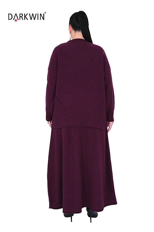 B5765 DARKWIN BLUZ-ETEK BORDO - 3