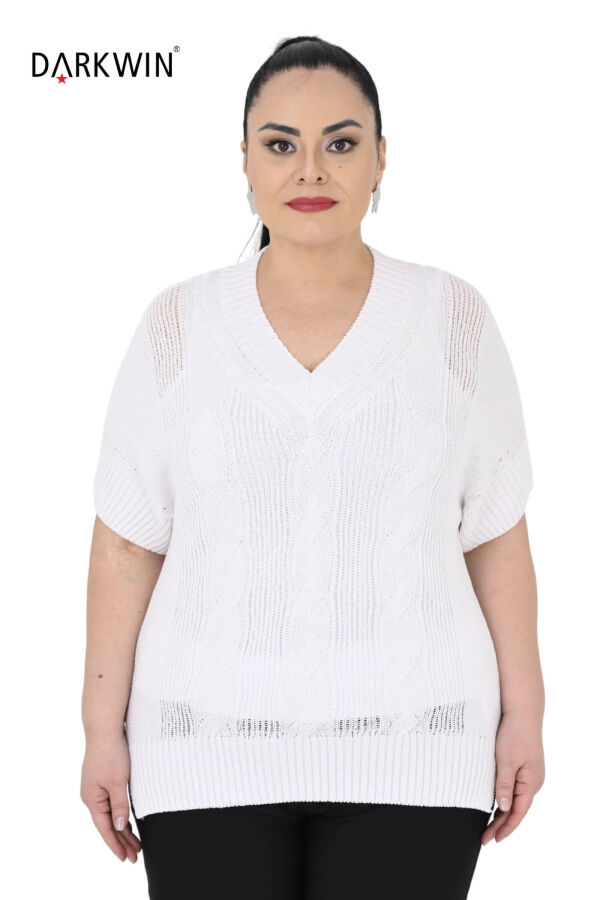 B5772 DARKWIN SUETER BEYAZ - 1