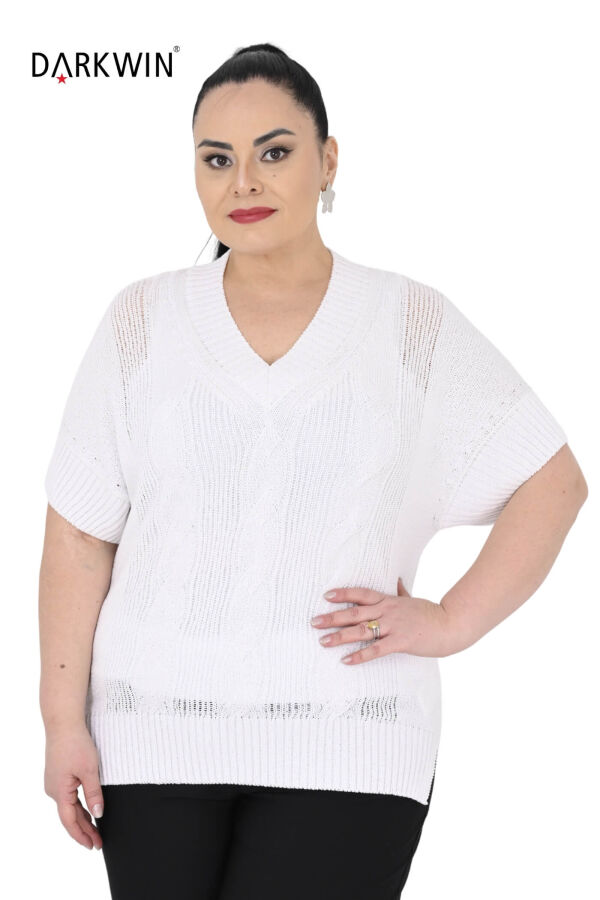 B5772 DARKWIN SUETER BEYAZ - 4