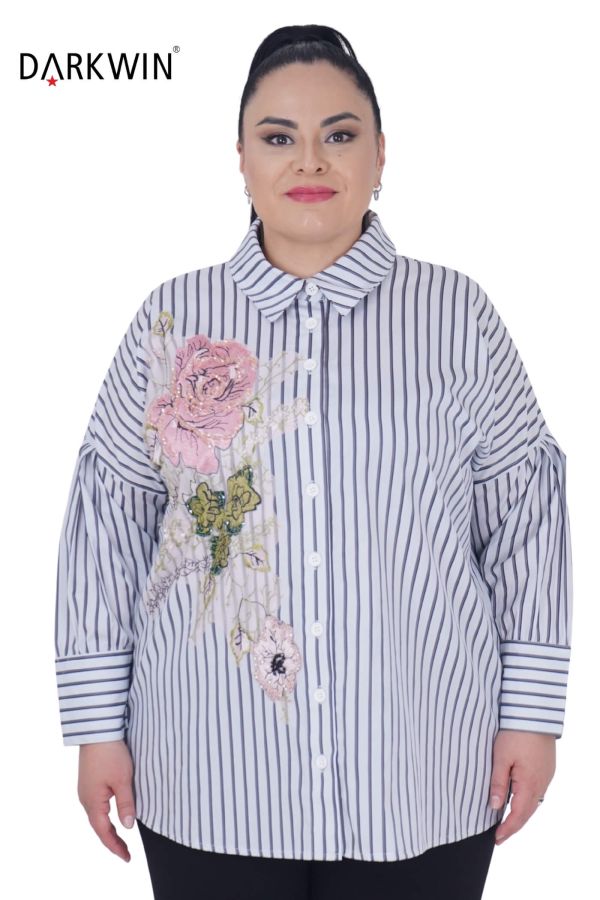 DR-518 DARKWIN GÖMLEK GRI - 1