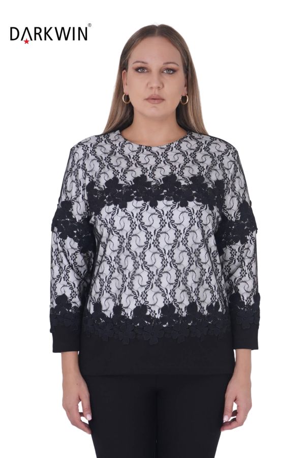 DR-532 DARKWIN BLUZ SIYAH-BEYAZ - 1