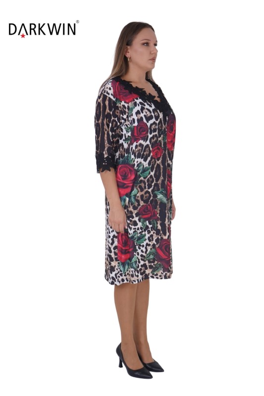 DARKWIN - DR-536 DARKWIN ELBİSE LEOPAR (1) DARKWIN - DR-536 DARKWIN ELBİSE LEOPAR (1)