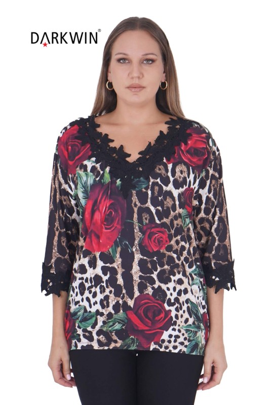 DARKWIN - DR-537 DARKWIN ELBİSE LEOPAR DARKWIN - DR-537 DARKWIN ELBİSE LEOPAR