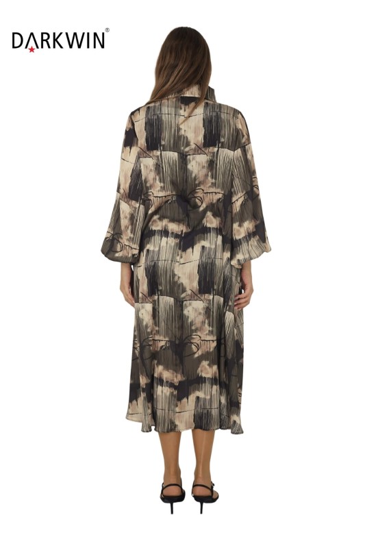 K1000 DARKWIN ELBİSE KAHVE - 3