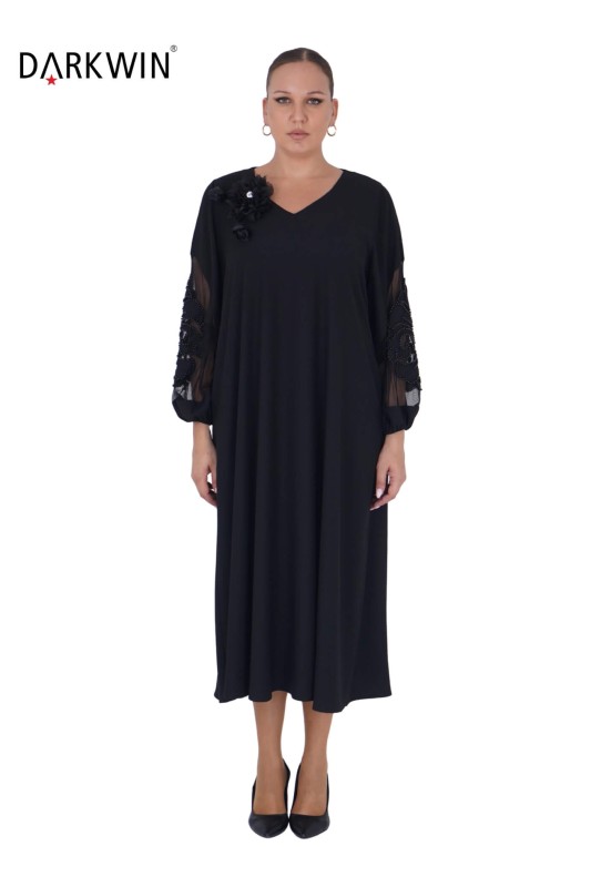 K1004 DARKWIN ELBİSE SIYAH - Darkwin