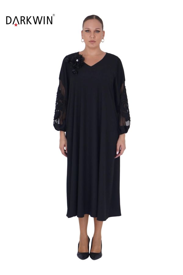 K1004 DARKWIN ELBİSE SIYAH - 1