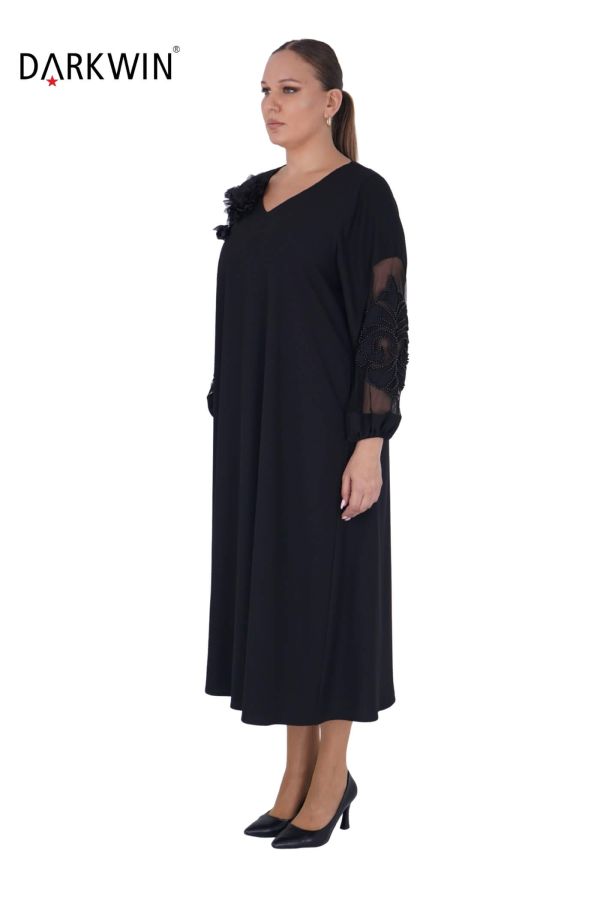 K1004 DARKWIN ELBİSE SIYAH - 2