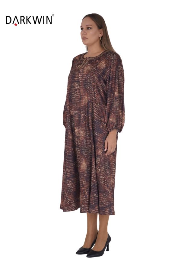 K1020 DARKWIN ELBİSE KAHVE - 2