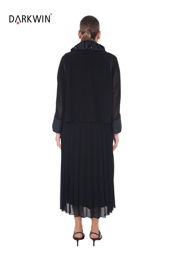 K2033 DARKWIN ELBİSE-MONT SIYAH - 3