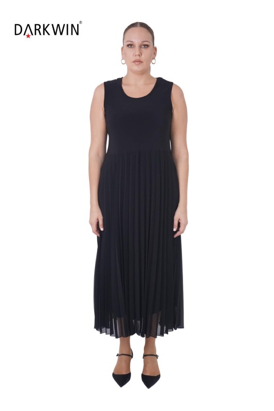 K2033 DARKWIN ELBİSE-MONT SIYAH - 4