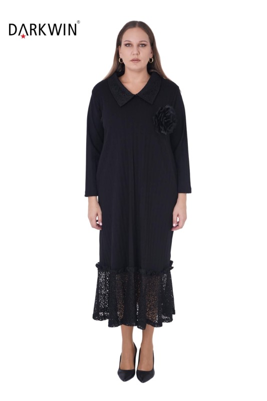 K2037 DARKWIN ELBİSE SIYAH - Darkwin