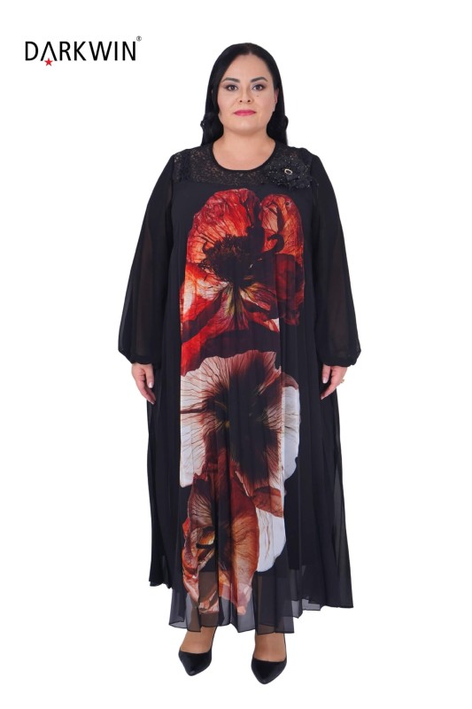 K2046 DARKWIN ELBİSE SIYAH - DARKWIN