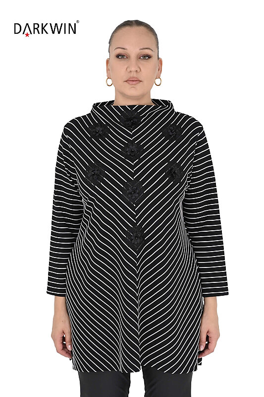 K3034 DARKWIN TUNİK SIYAH - DARKWIN