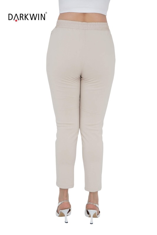 KMK23002 DESEN PANTOLON BEJ - Thumbnail