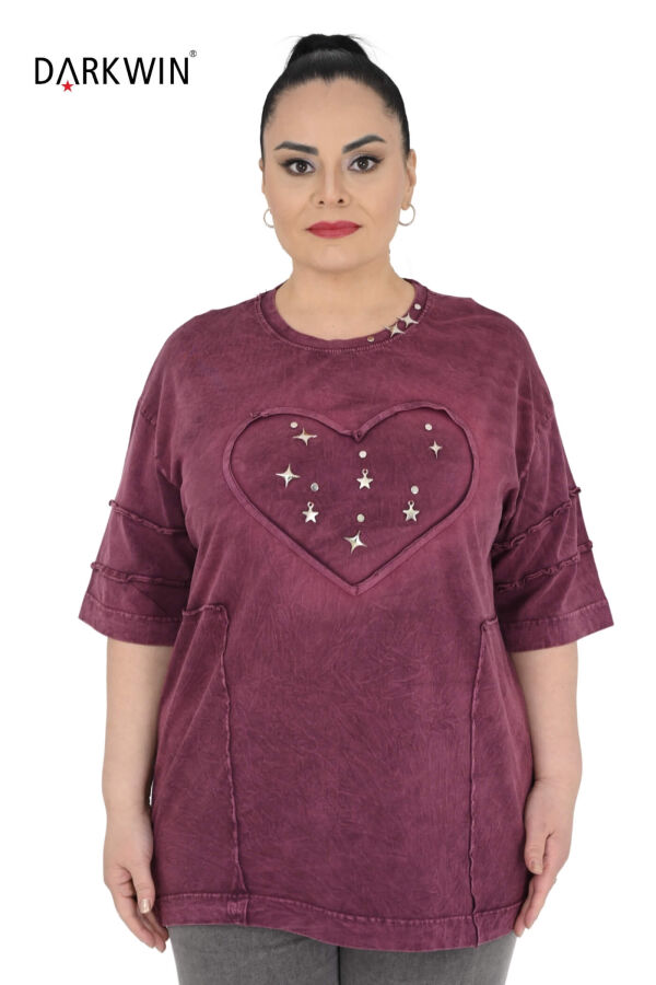 N-6124 NEONLXB BLUZ BORDO - 1