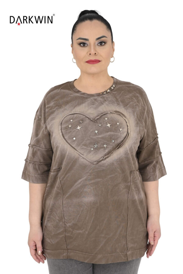 N-6124 NEONLXB BLUZ KAHVE - 1